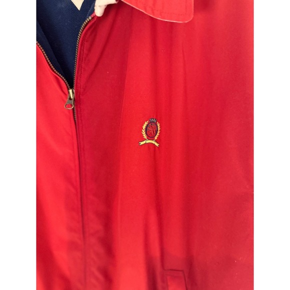 Vintage 90s Tommy Hilfiger Men's Crest Harrington-Style Jacket XL Full Zip - Picture 2 of 5